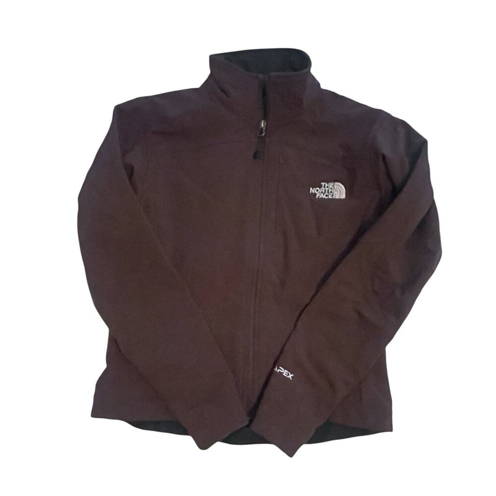 The North Face Fleece Apex Womens Brown Full Zip Coat Jacket XS